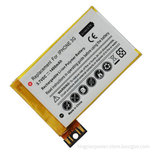 Li-polymer battery packs for iPhone 3G, APN 616-0346, 3.7V, 1,400mAh
